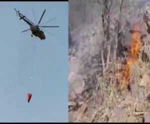 सरिस्का बाघ अभ्यारण्य में भीषण आग, वायुसेना के हेलीकॉप्टर बुझाने में जुटे
