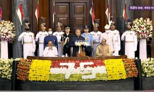 निवर्तमान राष्ट्रपति कोविंद ने राजनीतिक दलों से राष्ट्रहित में दलगत राजनीति से ऊपर उठने की अपील की