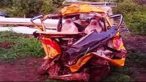 कंटेनर और कार की टक्कर में एक ही परिवार के पांच लोगों की मौत कंटेनर और कार की टक्कर में एक ही परिवार के पांच लोगों की मौत