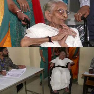 गांधीनगर में प्रधानमंत्री नरेंद्र मोदी की मां हीराबेन ने डाला वोट गांधीनगर में प्रधानमंत्री नरेंद्र मोदी की मां हीराबेन ने डाला वोट