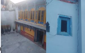   ज्योतिर्मठ परिसर में भी आईं दरारें, शंकराचार्य गद्दी स्थल की सामने आई  तस्वीरें  