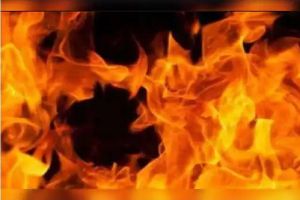 अलाव में &lsquo;पेंट थिनर' डालने से गर्भवती महिला और पति झुलसे