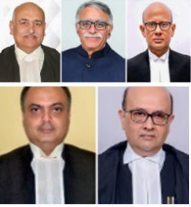  उच्चतम न्यायालय में सोमवार को पांच न्यायाधीश शपथ लेंगे