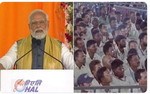 प्रधानमंत्री नरेंद्र मोदी ने कर्नाटक में देश के सबसे बड़े हेलीकॉप्टर विनिर्माण संयंत्र सहित कई अन्&zwj;य परियोजनाओं का लोकार्पण किया