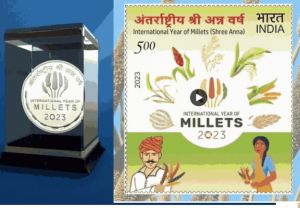 प्रधानमंत्री मोदी ने मोटे अनाज पर डाक टिकट-सिक्का जारी किया:कहा- मिलेट्स की कामयाबी भारत की जिम्मेदारी 