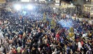 अयोध्या में जय श्री राम के नारे के साथ नये साल का जश्न शुरू अयोध्या में जय श्री राम के नारे के साथ नये साल का जश्न शुरू