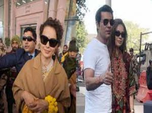  अयोध्या पहुंचे रणदीप हुड्डा, कंगना रनौत, शेफाली शाह