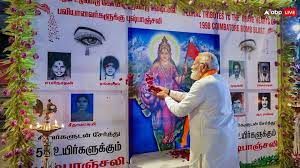 प्रधानमंत्री मोदी ने कोयंबटूर में रोड शो किया, 1998 बम धमाके के पीड़ितों को श्रद्धांजलि दी