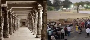  मप्र में भोजशाला परिसर में सर्वेक्षण के नौवें दिन खुदाई जारी