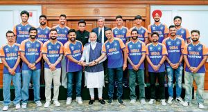भारत की टी20 विश्व चैंपियन टीम दिल्ली पहुंची, नाश्ते पर प्रधानमंत्री से मुलाकात की