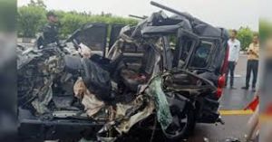  दर्दनाक हादसाः कार पलटी, तीन लोगों की मौत