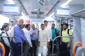  आवासन और शहरी कार्य राज्य मंत्री तोखन साहू ने किया आरआरटीएस परियोजना का दौरा