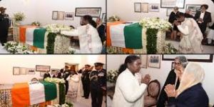  राष्ट्रपति मुर्मू ने मनमोहन सिंह को श्रद्धांजलि दी