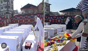 पहलगाम हमले में मारे गए लोगों को पुष्पचक्र अर्पित कर श्रद्धांजलि दी गई, अमित शाह पीड़ितों से मिले