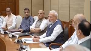  प्रधानमत्री ने मंत्रिमंडल की बैठक में सशस्त्र बलों की तारीफ की