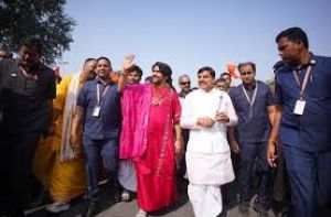 मथुरा में सनातन एकता पद यात्रा में शामिल हुए मध्यप्रदेश के मुख्यमंत्री मोहन यादव
