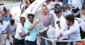 केंद्रीय मंत्री जितेंद्र सिंह ने अंडमान में समुद्र में मछली पालन परियोजना की शुरुआत की