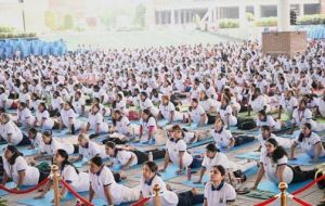 हैदराबाद में योग महोत्सव: 6,000 लोगों ने भुजंगासन कर बनाया एशिया रिकॉर्ड