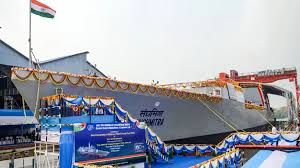 जीआरएसई ने नौसेना के लिए गश्ती पोत का जलावतरण किया