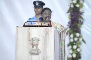 आर्थिक सुदृढ़ता राष्ट्रीय सुरक्षा ढांचे का अभिन्न अंग है : राष्ट्रपति मुर्मू