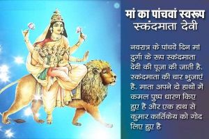  मां शक्ति का पांचवां रूप स्कंदमाता...जानिए पूजा विधि और मंत्र...