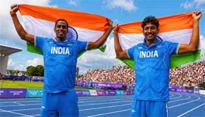 सीडब्ल्यूजी 2026: ट्रिपल जंप में भारत का डबल धमाल, प्रवीण चित्रवेल ने जीता सिल्वर, सेल्वा प्रभु के नाम ब्रॉन्ज सीडब्ल्यूजी 2026: ट्रिपल जंप में भारत का डबल धमाल, प्रवीण चित्रवेल ने जीता सिल्वर, सेल्वा प्रभु के नाम ब्रॉन्ज