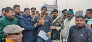  राष्ट्रीय कुश्ती स्पर्धा में भिलाई के बिजेन्द्र पाल सिंह को कांस्य  