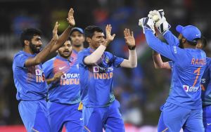  ट्वेंटी-ट्वेंटी अंतर्राष्ट्रीय क्रिकेट मैच में  भारत ने न्यूज़ीलैंड को हराकर श्रृंखला अपने नाम की