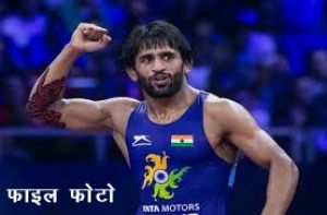  बजरंग ने कोविड-19 का टीका लगाया