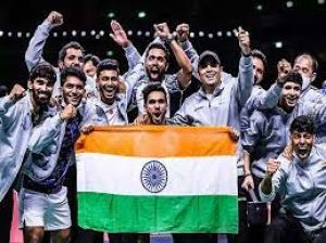 खेल मंत्रालय और बीएआई ने भारतीय पुरुष बैडमिंटन टीम के लिए एक करोड़ रुपये के पुरस्कार की घोषणा की