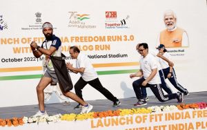 फिट इंडिया फ्रीडम रन का तीसरा संस्करण नई दिल्ली में शुरू