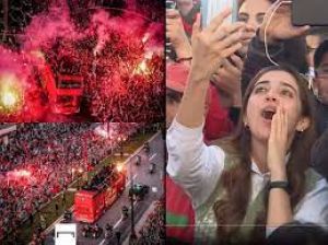 मोरक्को ने विश्वकप में इतिहास रचने वाली टीम का किया भव्य स्वागत