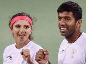 ऑस्ट्रेलियन ओपन के मिक्स्ड डबल्स में दूसरे स्थान पर रही सानिया मिर्ज़ा और रोहन बोपन्ना की जोड़ी