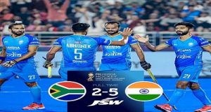 पुरुष हॉकी विश्व कप में भारत ने दक्षिण अफ्रीका को 5-2 से हराया