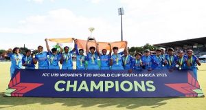  बीसीसीआई ने अण्‍डर-19 महिला क्रिकेट टीम को विश्‍व कप जीतने पर पांच करोड रूपये के नकद पुरस्‍कार की घोषणा की