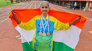 विश्व मास्टर्स एथलेटिक्स इंडोर चैम्पियनशिप में स्वर्णिम प्रदर्शन को तत्पर एथलीट दादी भगवानी देवी