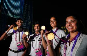भारत की घुड़सवारी टीम ने पहली बार एशियाई खेलों की ड्रेसेज टीम स्पर्धा में स्वर्ण पदक जीता