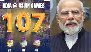    मोदी ने एशियाई खेलों में भारतीय एथलीटों के 107 पदक जीतने को ऐतिहासिक उपलब्धि बताया