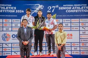  नीरज चोपड़ा ने भाला फेंक प्रतियोगिता फेडरेशन कप 2024 में जीता स्वर्ण पदक
