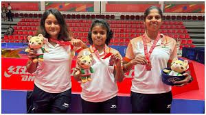 भारतीय महिला टेबल टेनिस टीम ने ब्रिक्स खेलों में कांस्य पदक जीता