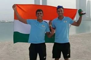 भारत के फ्रांसिस और नोबल ने एशियाई खेलों में पुरुष स्किफ में रजत पदक जीता